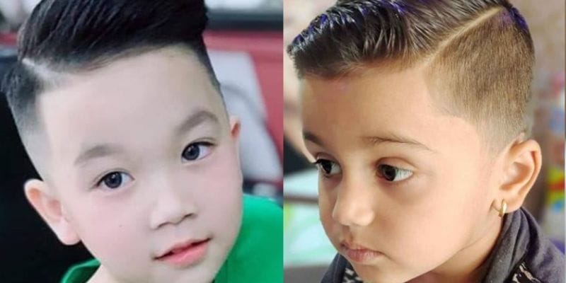 Tóc Undercut – Kiểu tóc đẹp cho bé trai 7 tuổi mặt dài