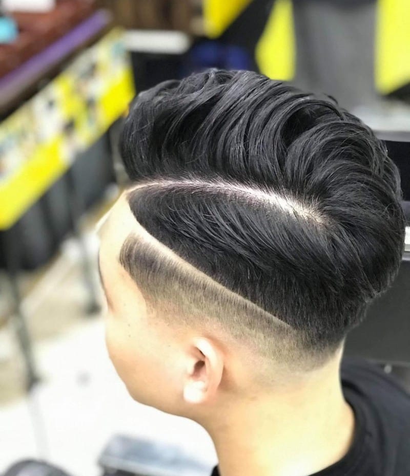 buzz cut tóc nam kẻ vạch 17