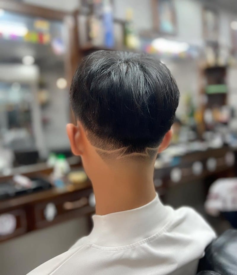 buzz cut tóc nam kẻ vạch 2