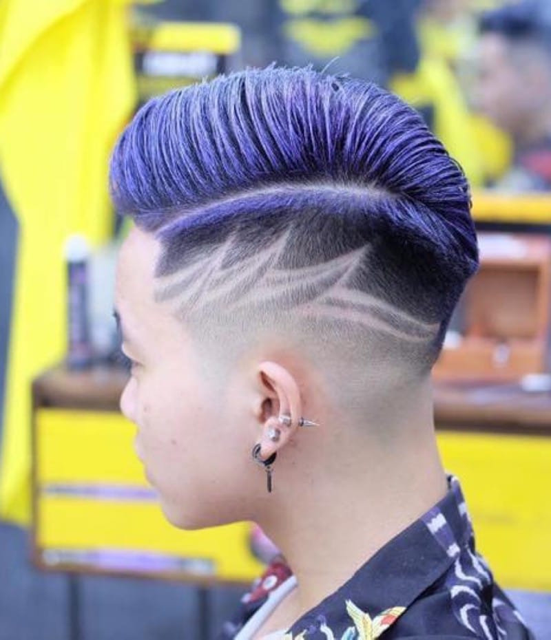 buzz cut tóc nam kẻ vạch 20