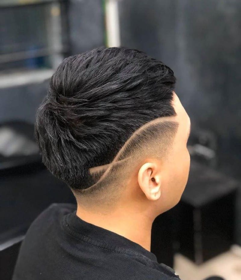 buzz cut tóc nam kẻ vạch 24