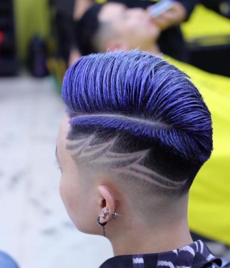buzz cut tóc nam kẻ vạch 25