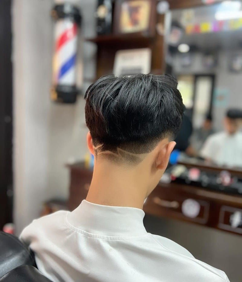 buzz cut tóc nam kẻ vạch 3