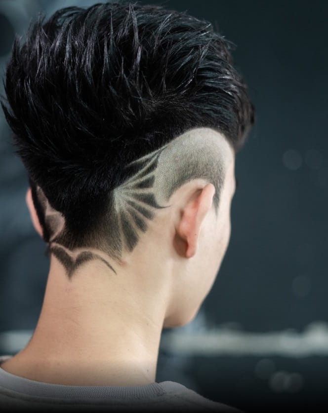 buzz cut tóc nam kẻ vạch 7
