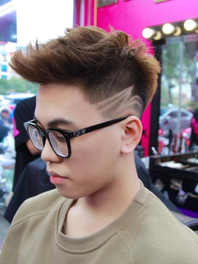 buzz cut tóc nam kẻ vạch 33