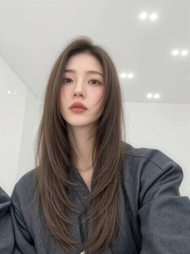 tóc layer nữ dài 19