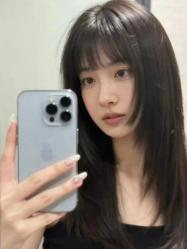 tóc mái thưa layer 24