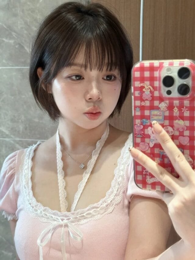 tóc mái thưa mặt tròn 34