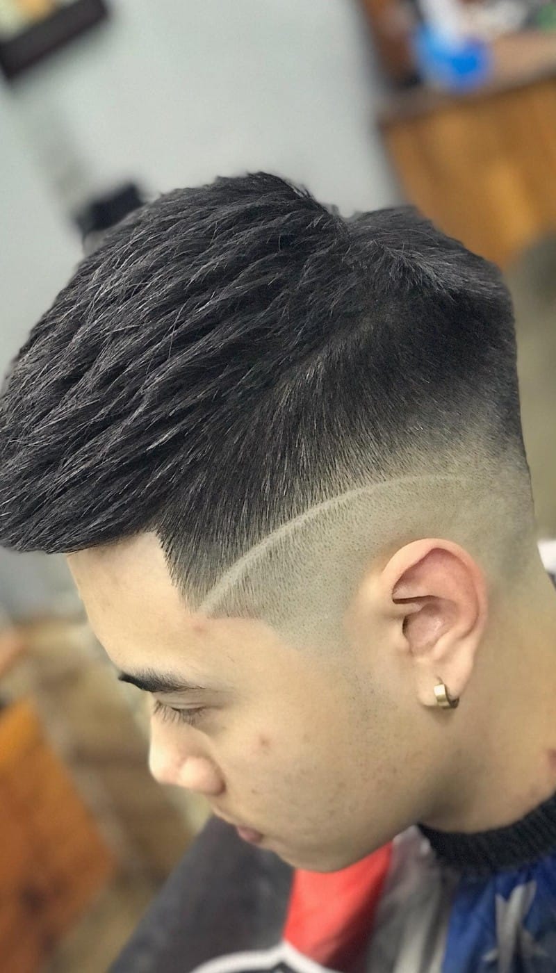 mohican gáy nhọn chấn viền