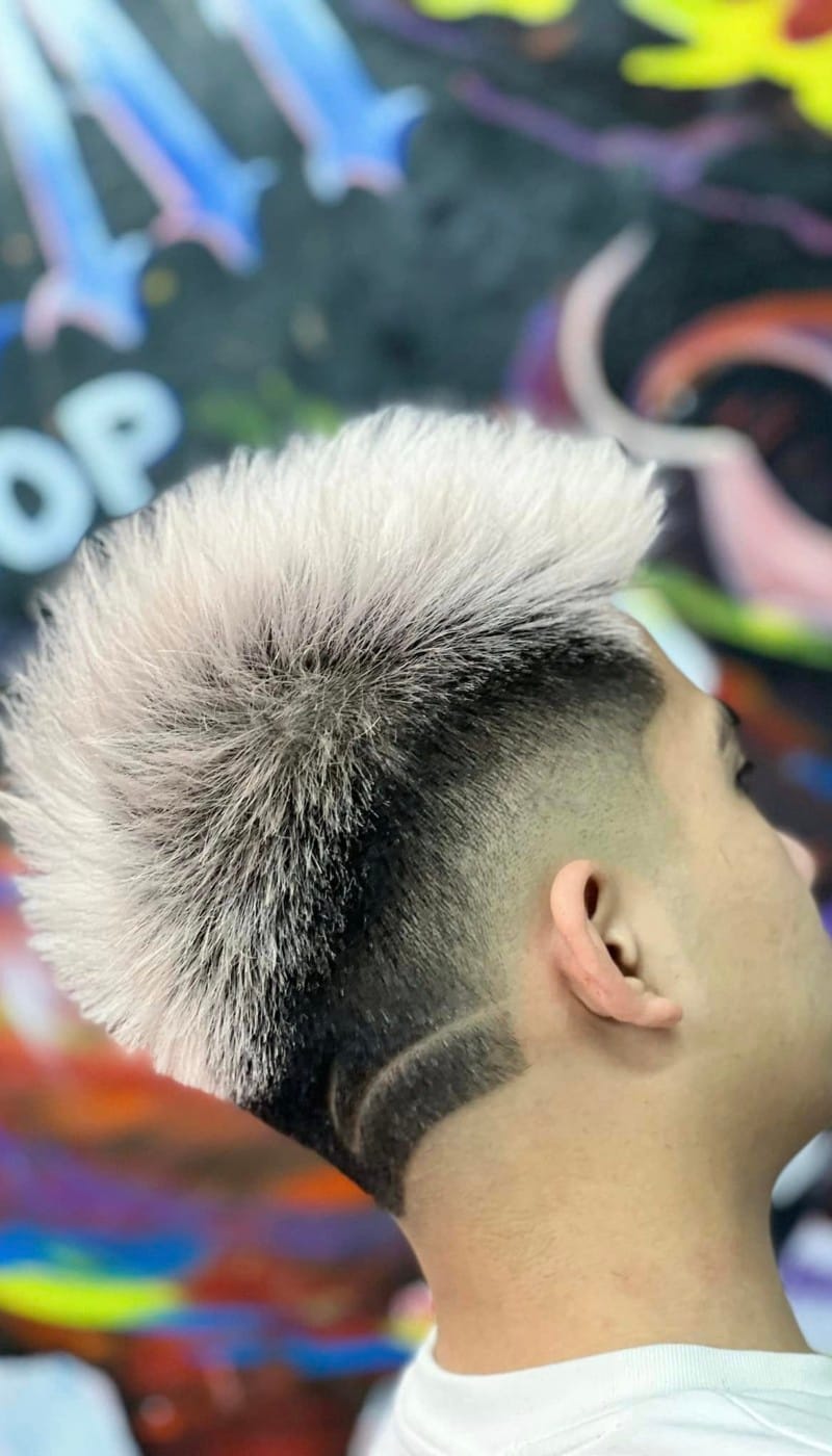mohican gáy nhọn kẻ vạch 12