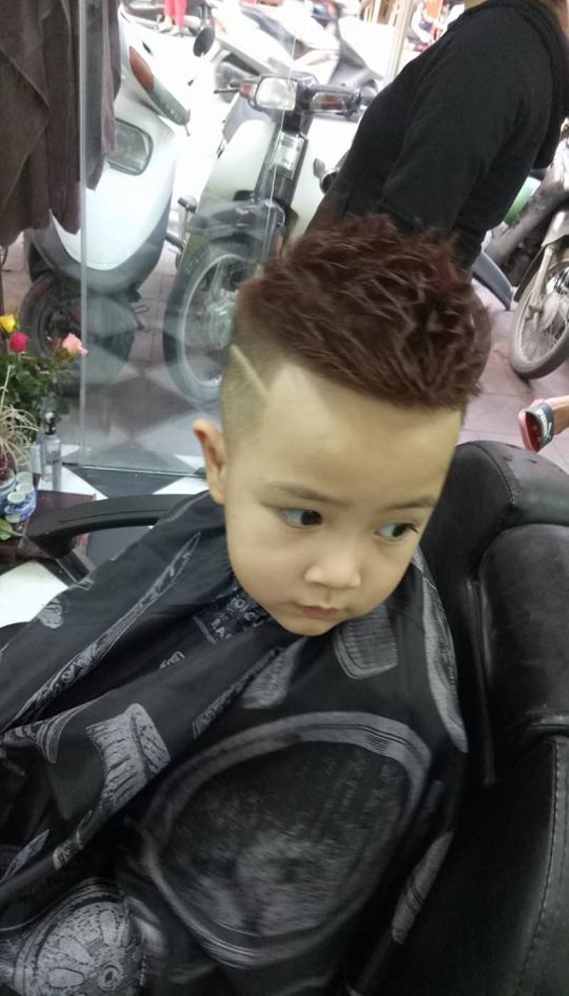 mohican gáy nhọn kẻ vạch 16