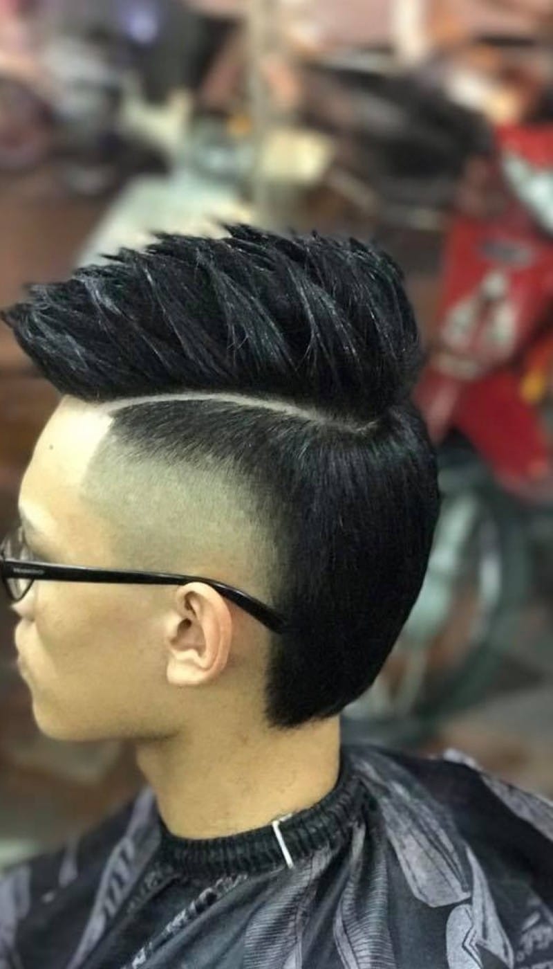 mohican gáy nhọn kẻ vạch 17