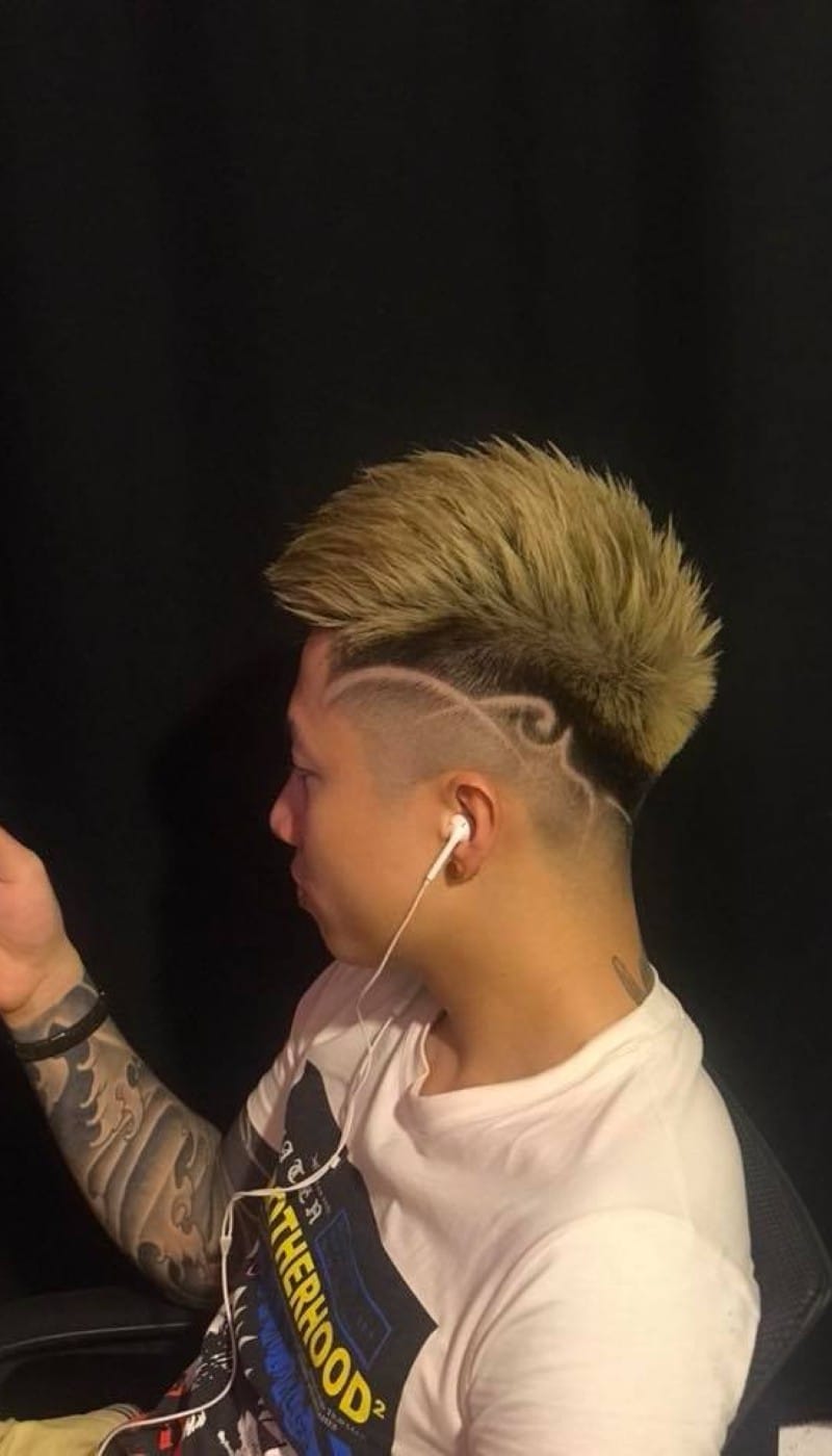 mohican gáy nhọn kẻ vạch 2