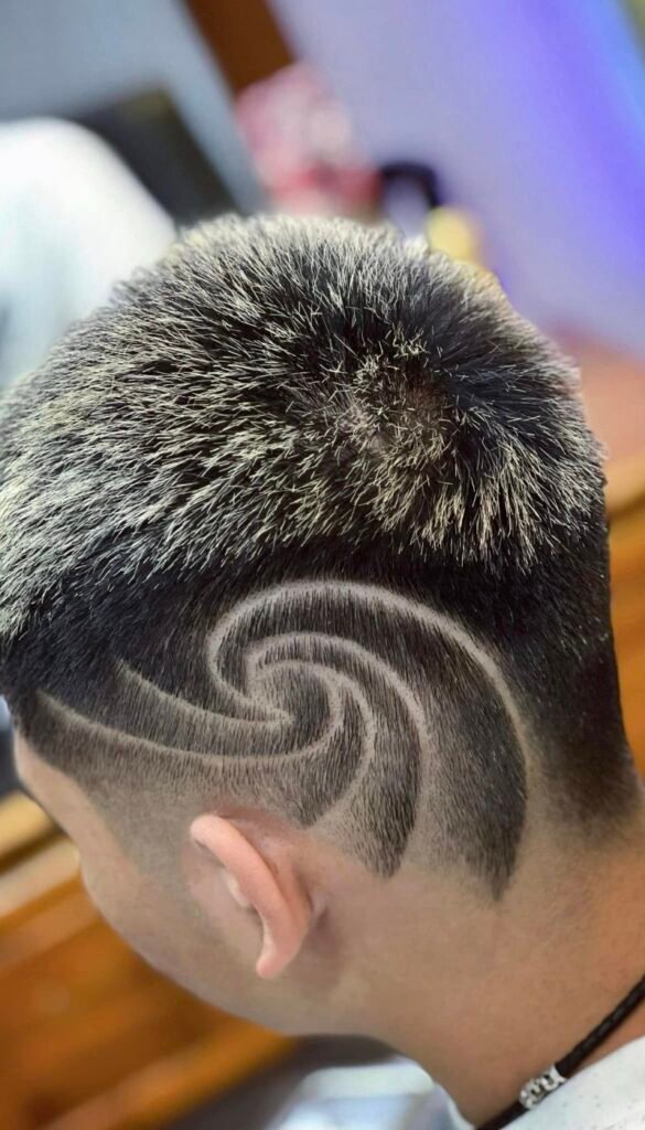 mohican gáy nhọn kẻ vạch 23