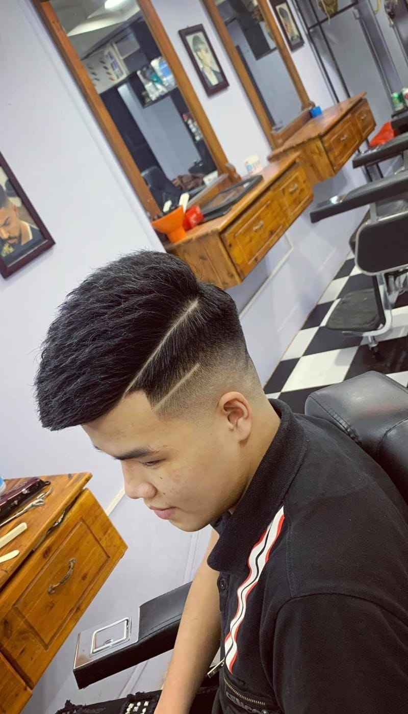 mohican gáy nhọn kẻ vạch 6