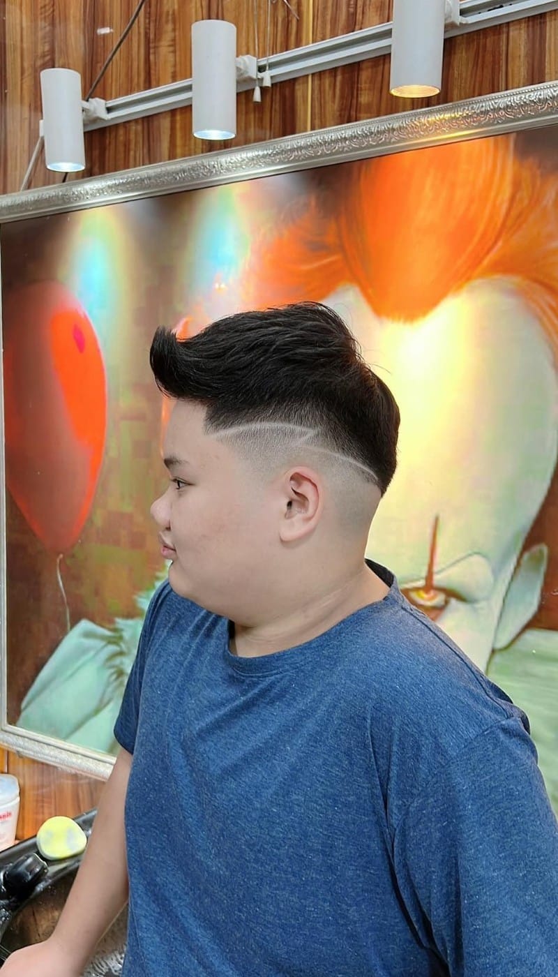 mohican gáy nhọn tròn