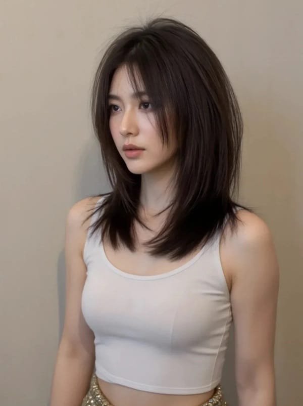 tóc layer ngang vai 24