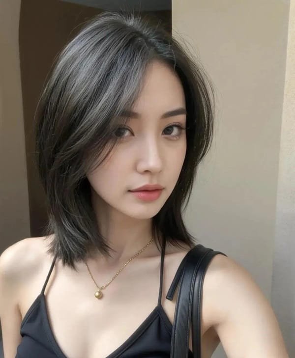 tóc layer ngang vai 7