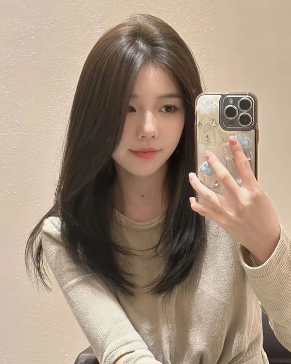 tóc layer nữ ngang vai