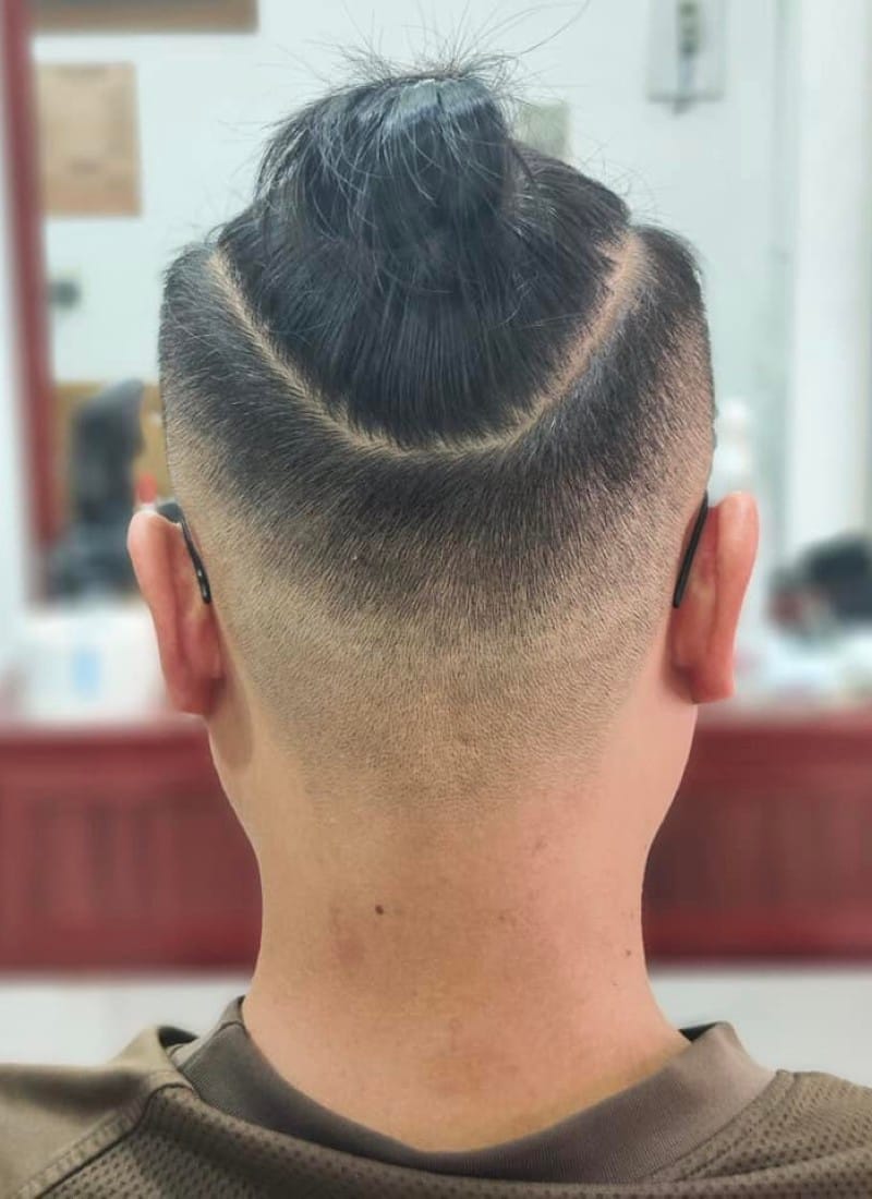 tóc nam buộc 12