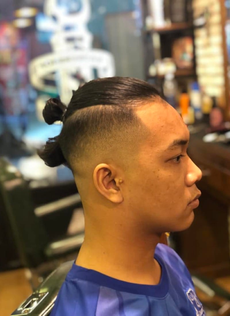 tóc nam buộc 15
