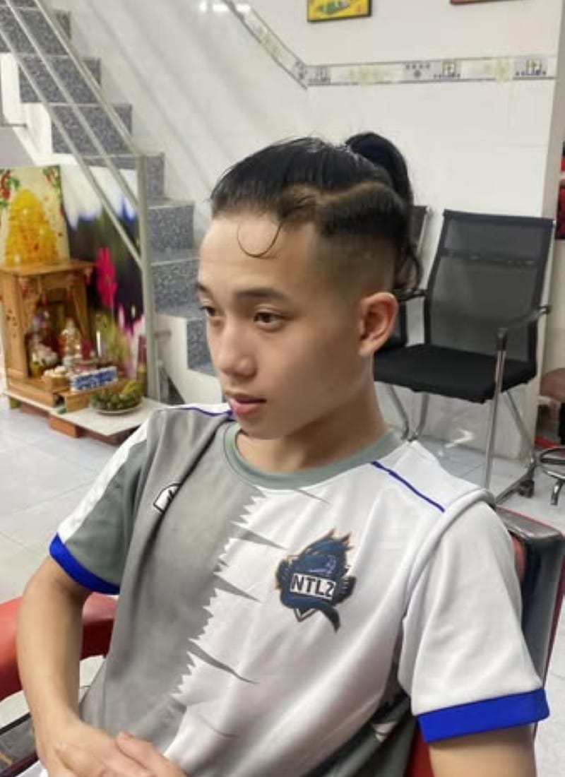 tóc nam buộc 17