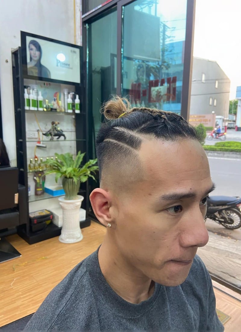 tóc nam buộc 19