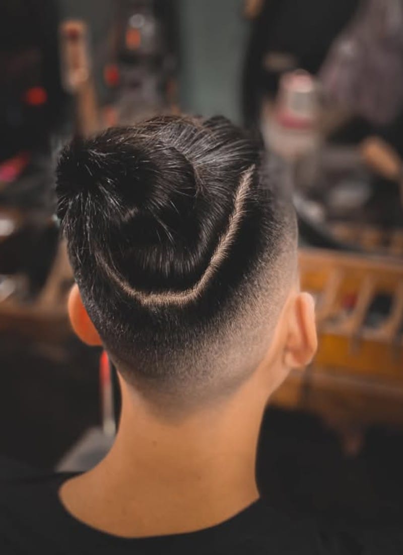 tóc nam buộc 3