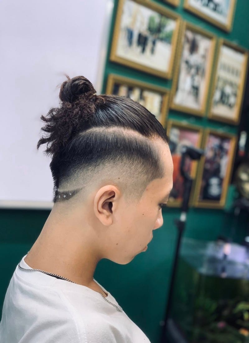 tóc nam buộc 4