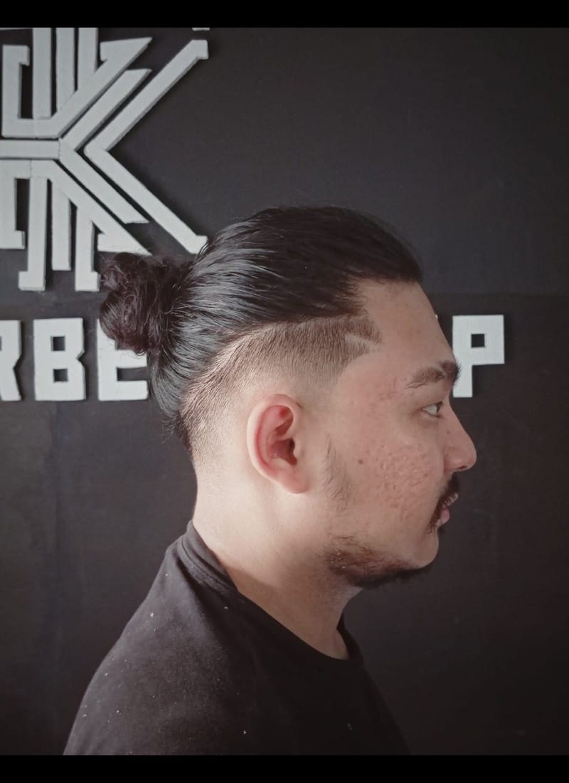 tóc nam buộc 6