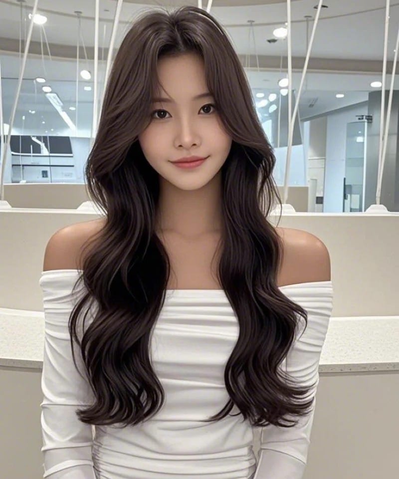 tóc uốn sóng lơi hàn quốc