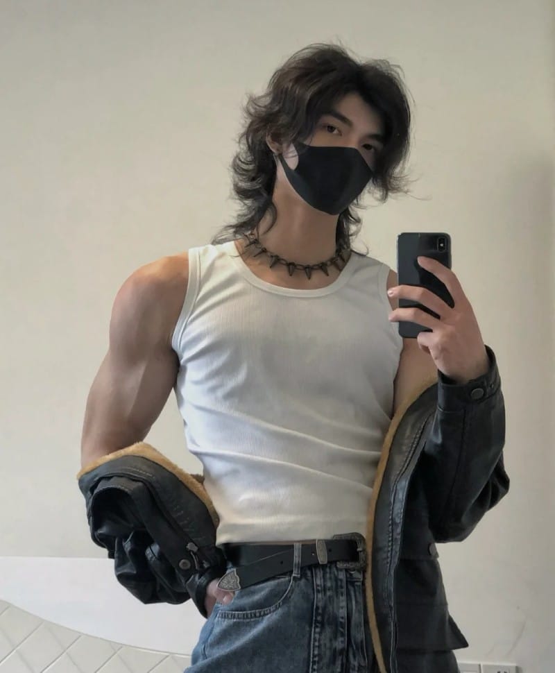 tóc wolf cut nam 1