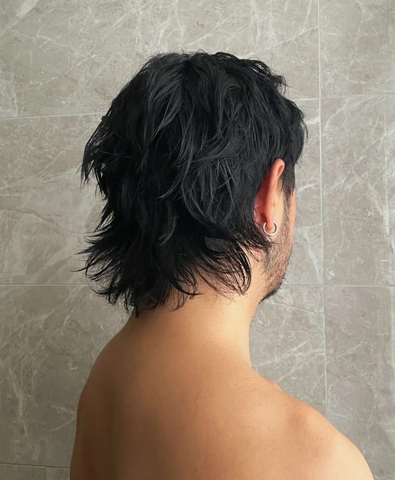 tóc wolf cut nam 35