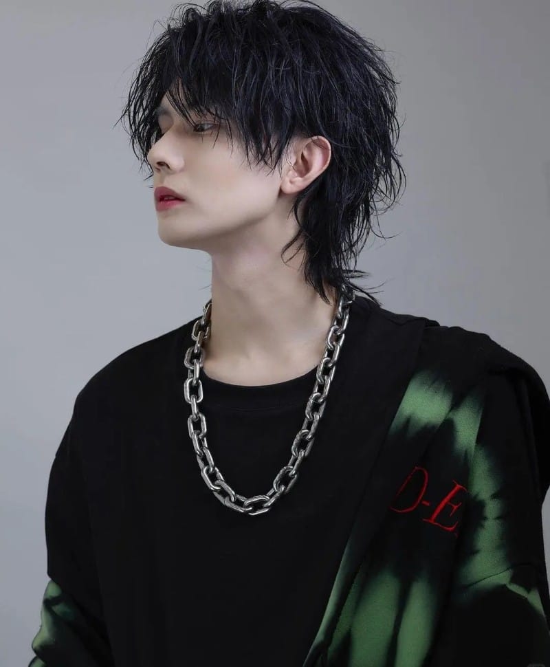 tóc wolf cut nam 8