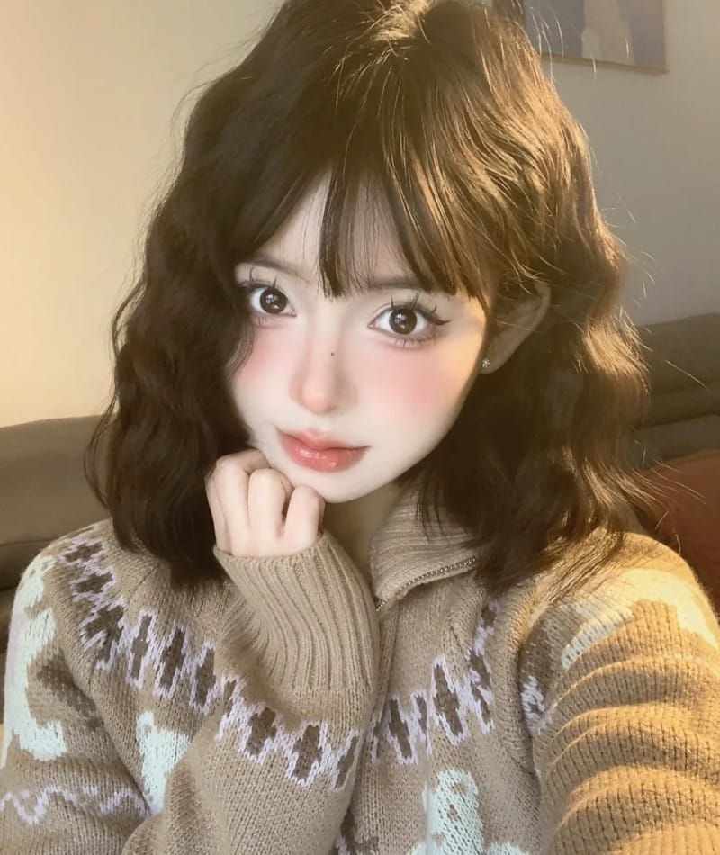 uốn gợn sóng đuôi tóc dài
