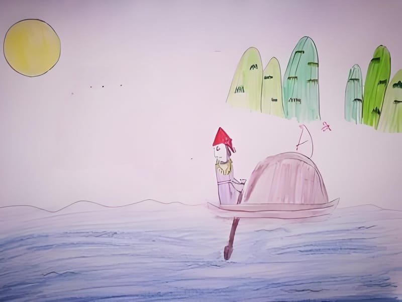 vẽ tranh phong cảnh núi 8