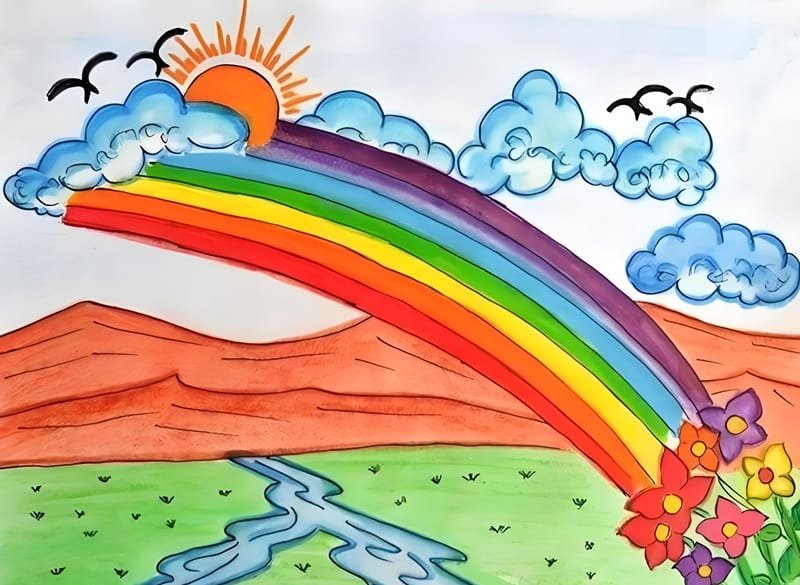 vẽ tranh phong cảnh núi 31