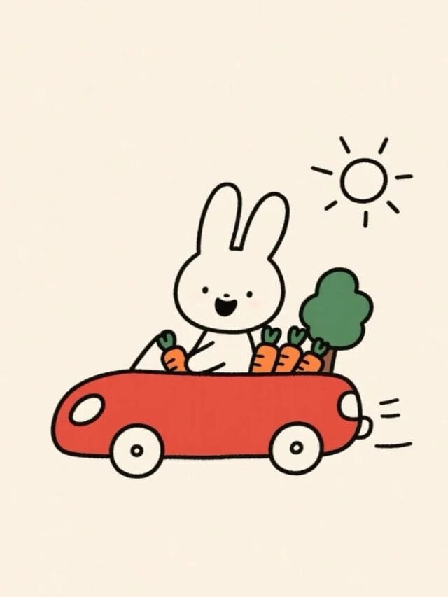 vẽ tranh con thỏ 20