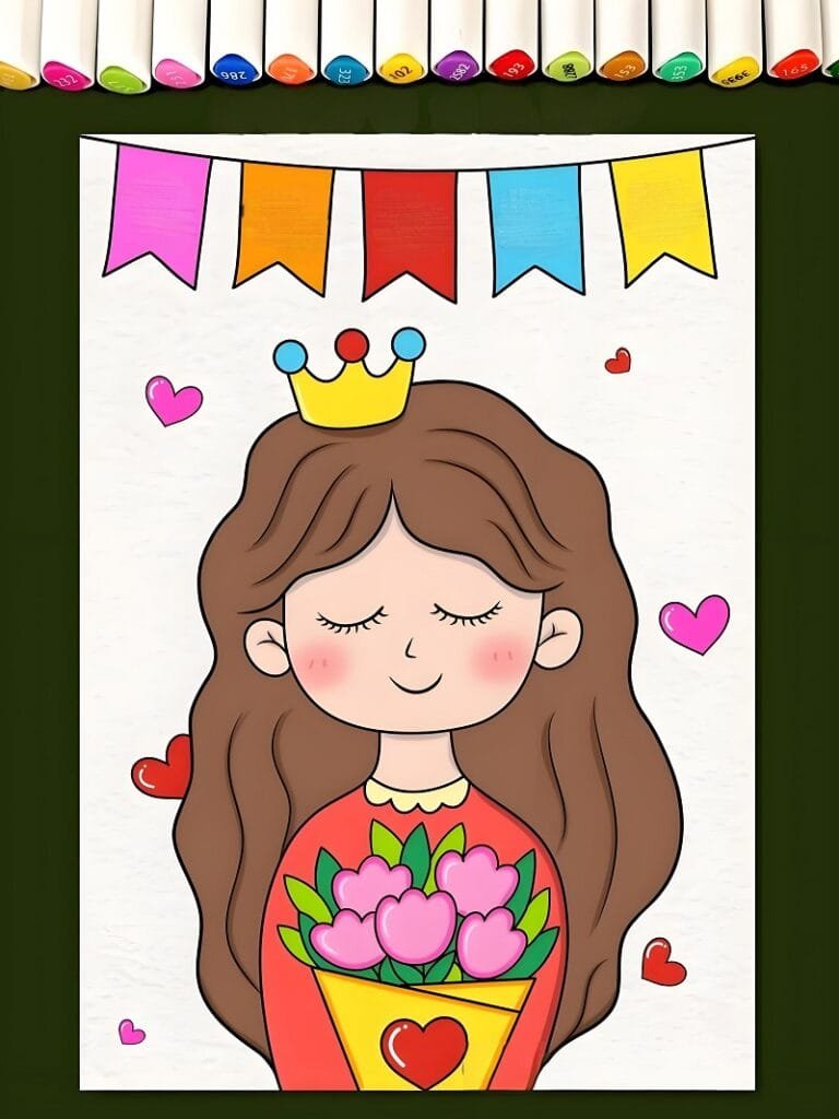 tranh vẽ 8 3 đẹp nhất 33