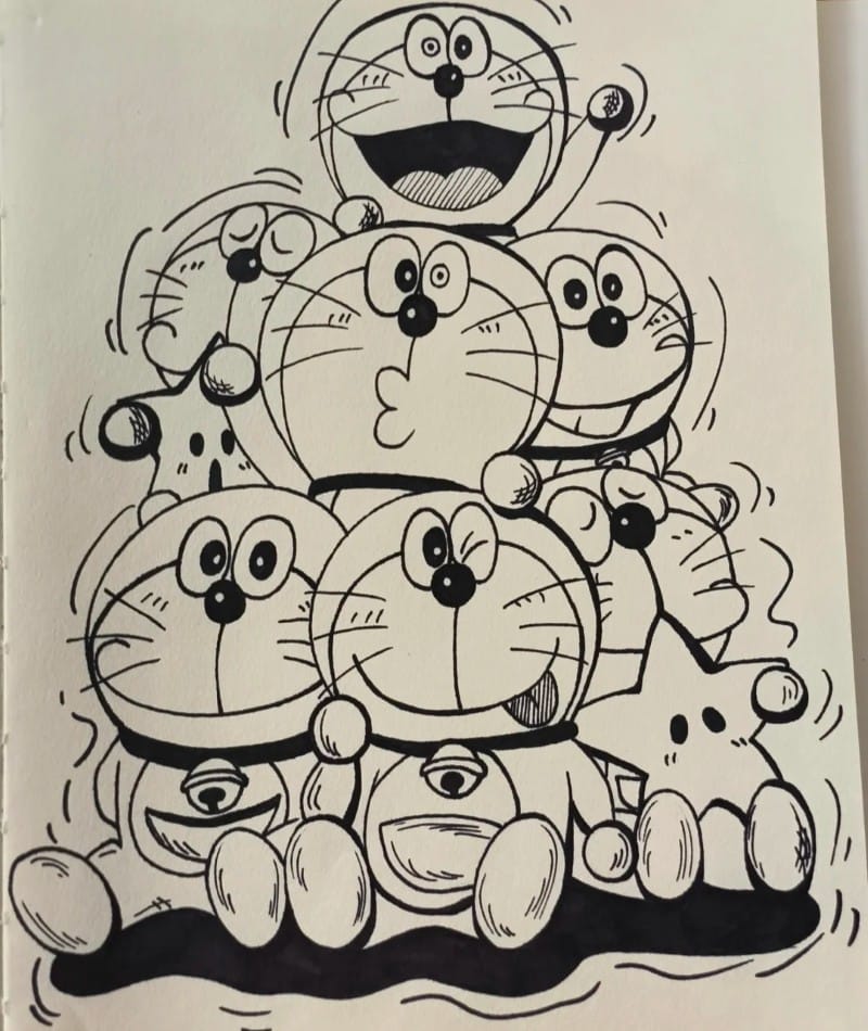 tranh vẽ doraemon 15 tranh vẽ doraemon 15