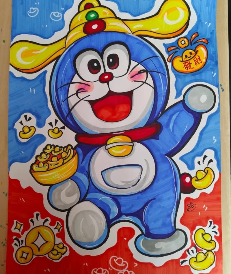 tranh vẽ doraemon 19 tranh vẽ doraemon 19