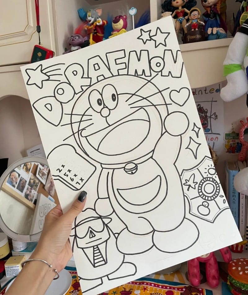 tranh vẽ doraemon 22 tranh vẽ doraemon 22