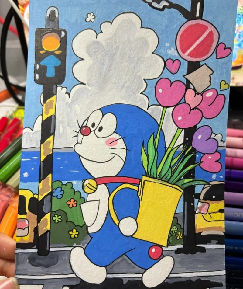 tranh vẽ doraemon 24 tranh vẽ doraemon 24