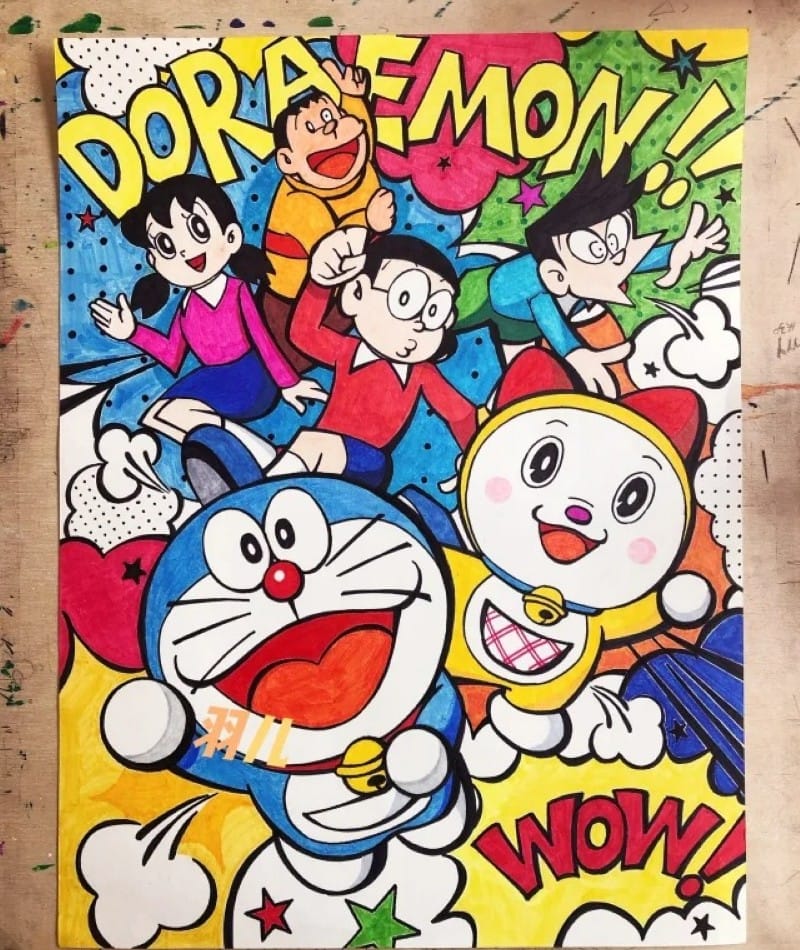tranh vẽ doraemon 26 tranh vẽ doraemon 26