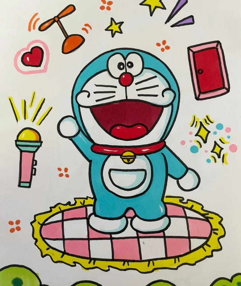 tranh vẽ doraemon 30 tranh vẽ doraemon 30
