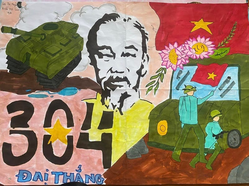 tranh vẽ giải phóng miền nam 1