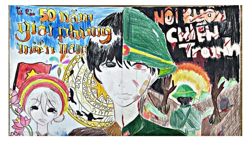 tranh vẽ giải phóng miền nam 29