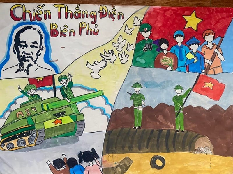 tranh vẽ giải phóng miền nam 3