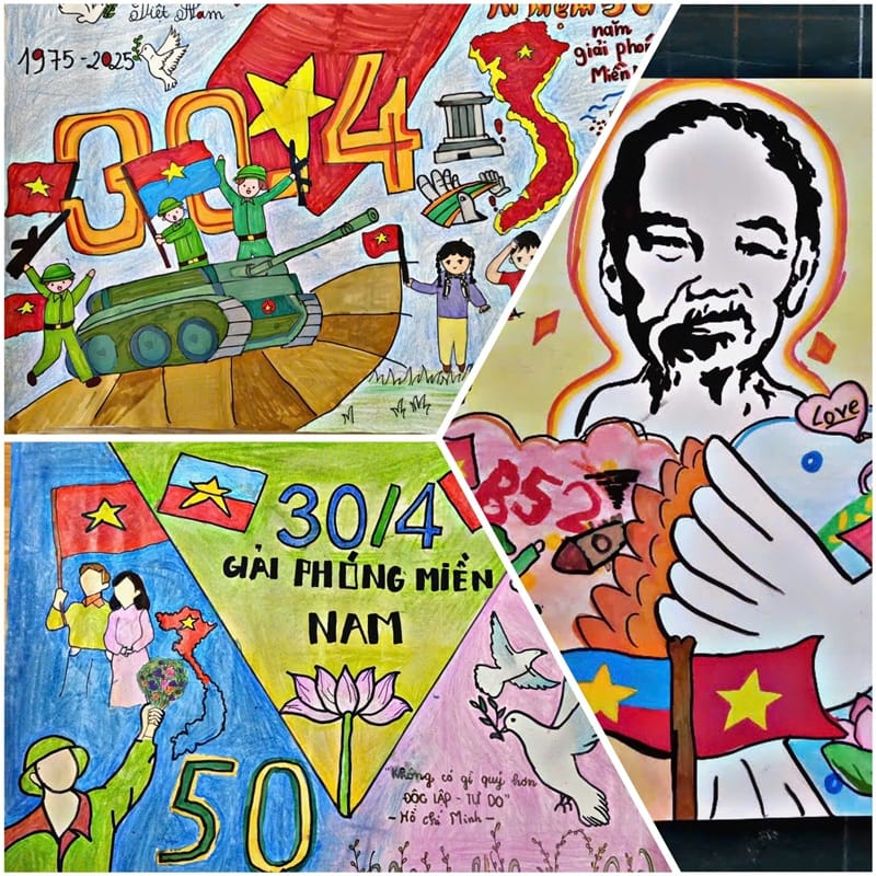 tranh vẽ giải phóng miền nam 31
