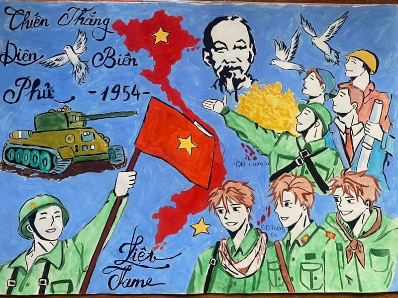 tranh vẽ giải phóng miền nam 5